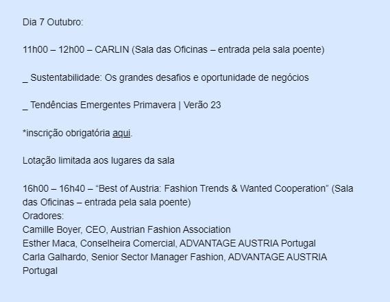 Modtissimo programa dia 7 out 21